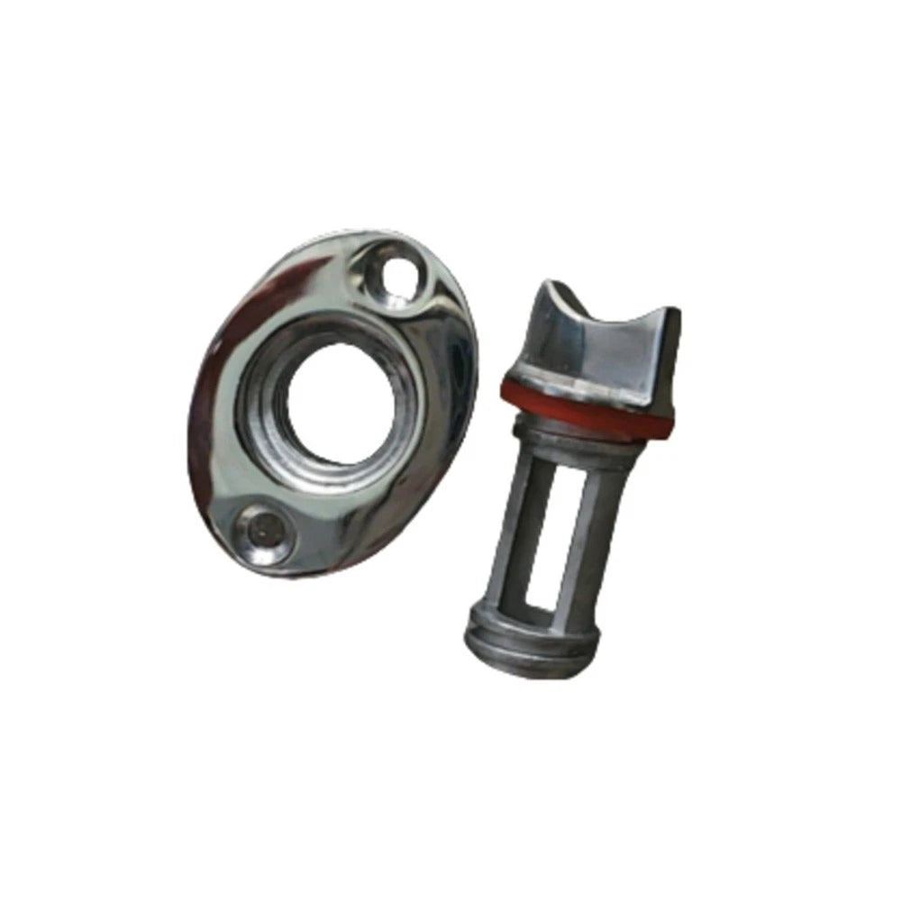 Stainless Steel Drain Valve with Spiral Design for Improved Water Prevention