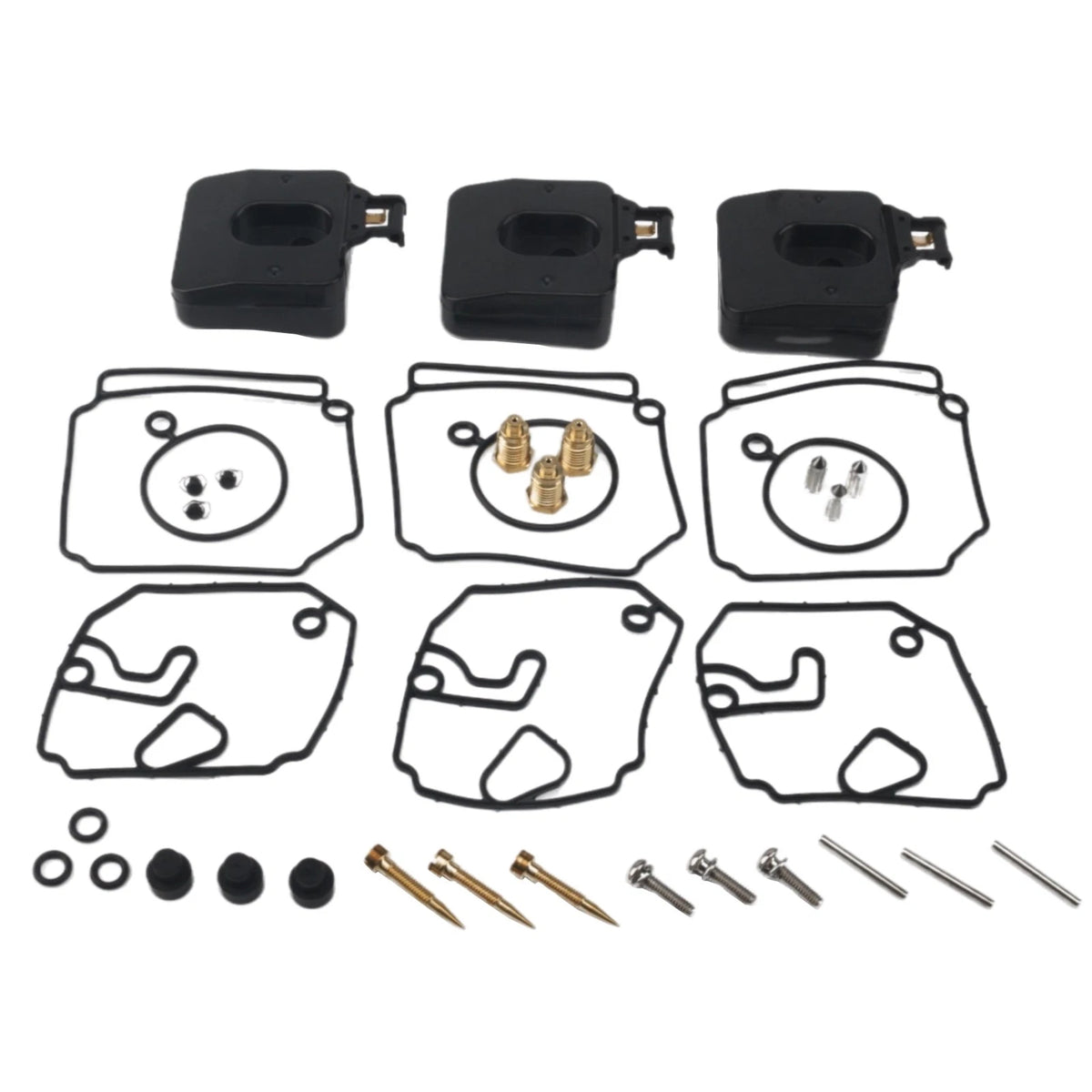 3X Carburetor Repair Kit for Yamaha 6H4-W0093-03-0 0 6H4W00930300 6H4-W0093-02-0 0