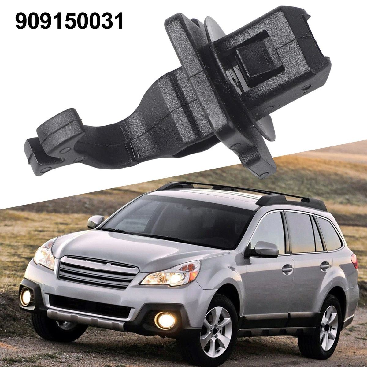 1x for Outback 09-14 Windshield Pillar Trim Clip Clamp Black Fastener 909150031