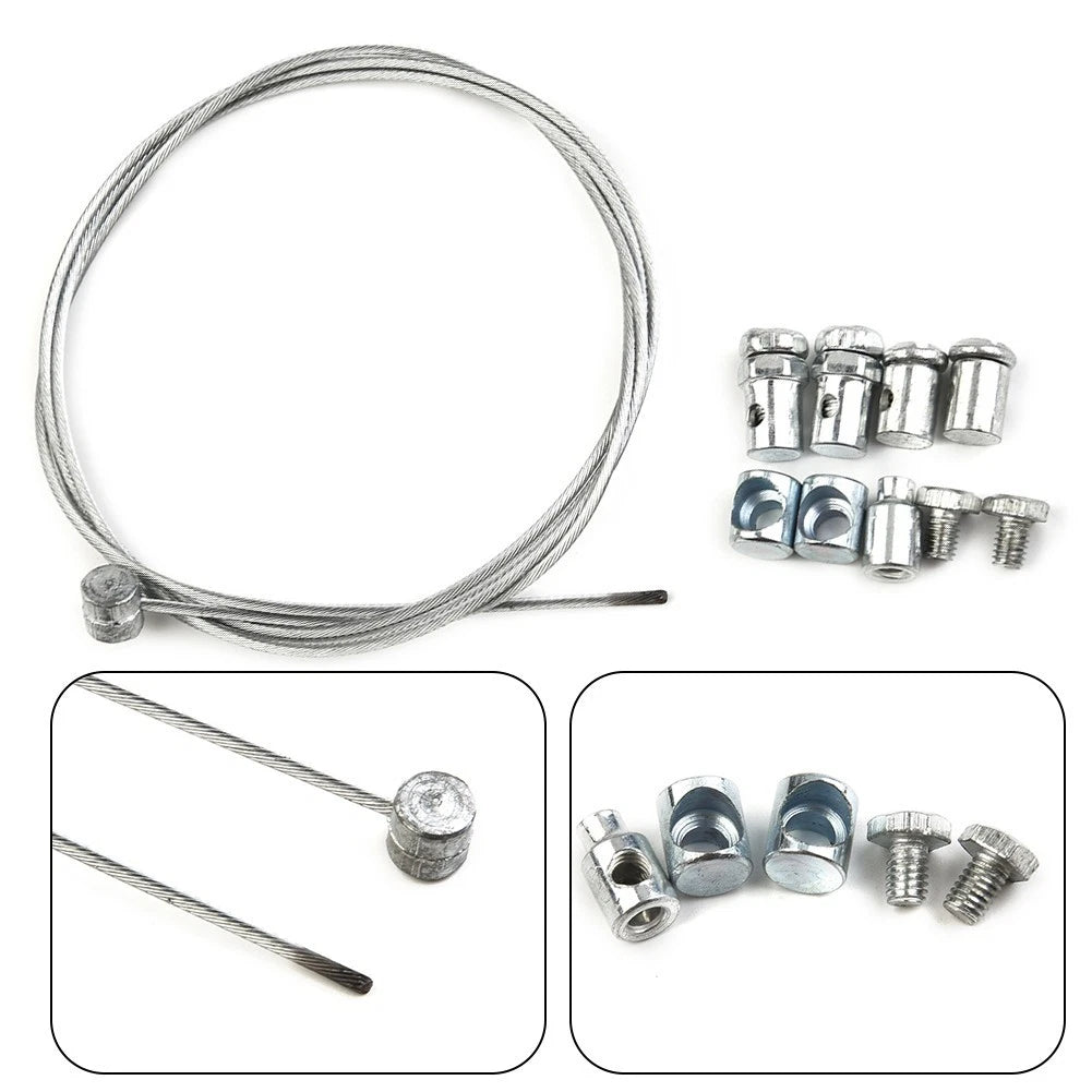 1 Set Metal Motorcycle Throttle Clutch & Brake Cable Repair Kit Replacement