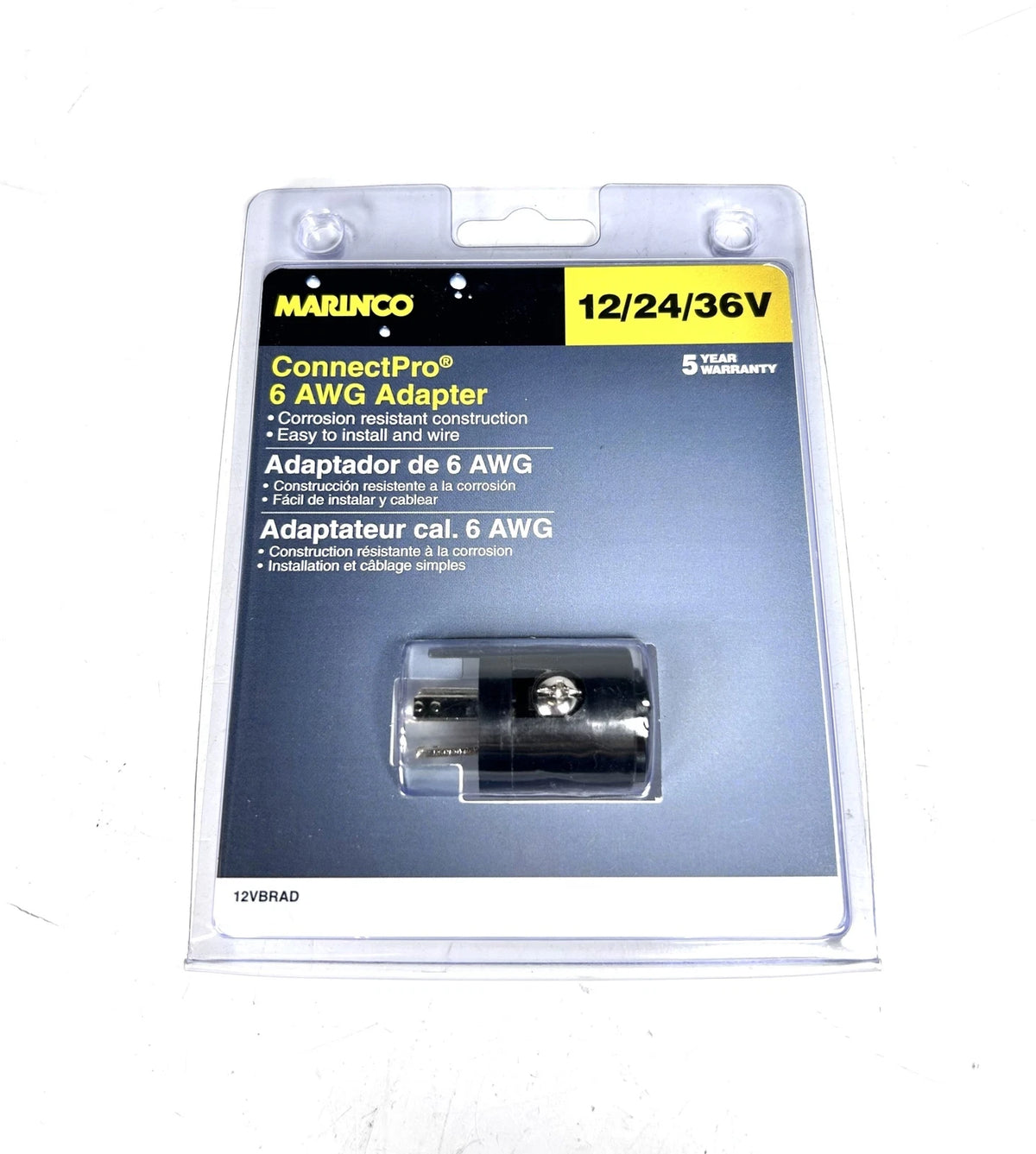 '- - Marinco 12VBRAD, Connector Pro 6 AWG Adapter