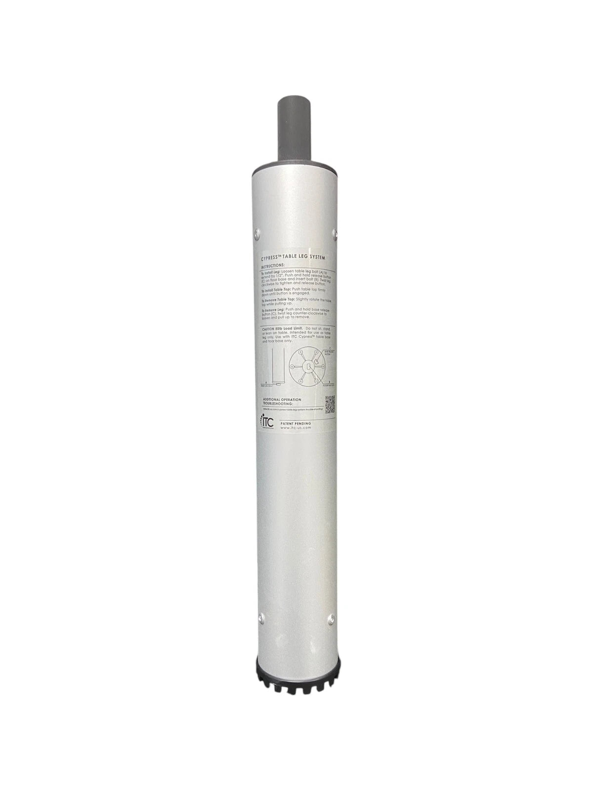 ITC Cypress, Replacement Leg Poste for Side Table 15" OEM