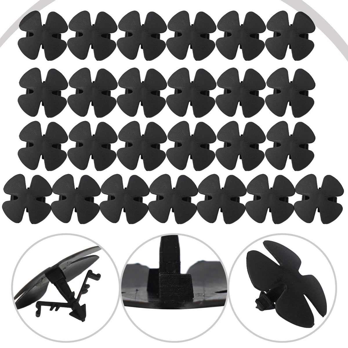 25Pcs Hood Insulation Retainers Fasteners Clip Set FOR 91501-SWA-003
