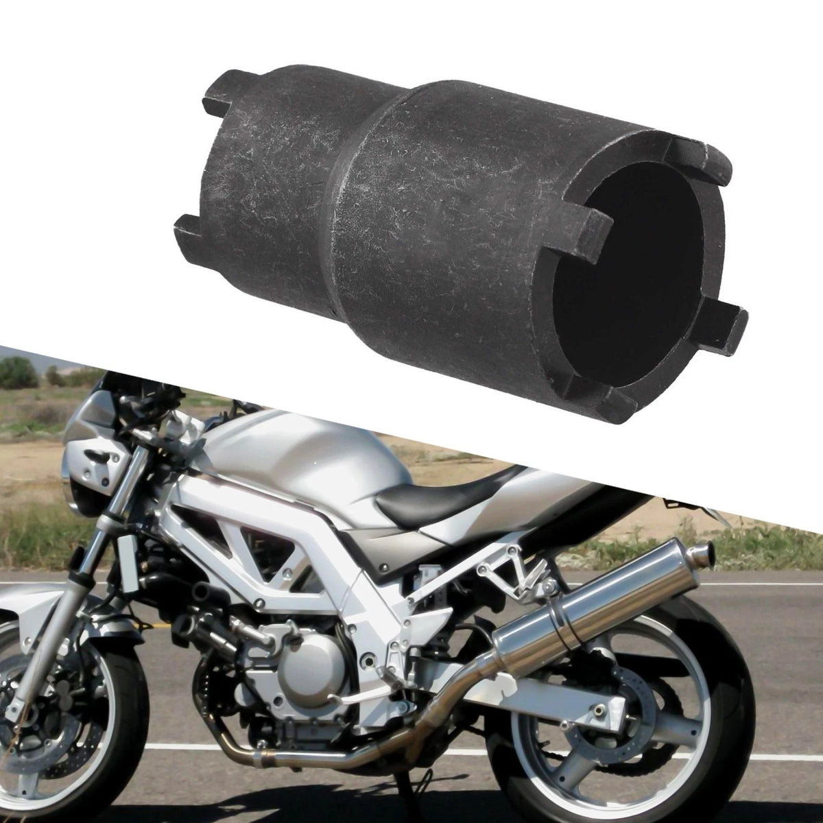 Direct Replacement Motorcycle Clutch Nut Removal Tool Gray Black Spanner Wrench