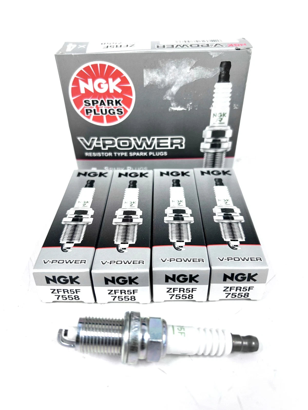 '- - NGK 7558 , V-Power Resistor Type Spark Plugs