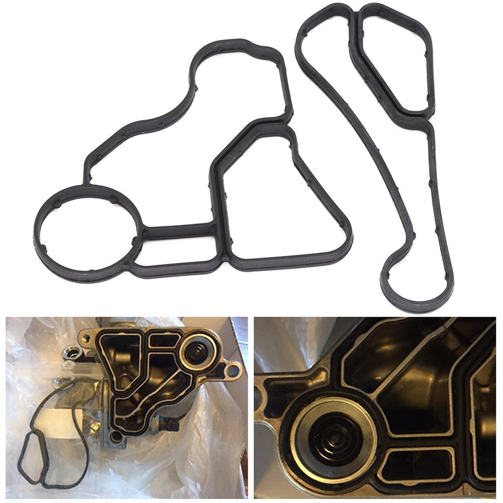 Engine Oil Filter Housing Gasket and Cooler Seal Set for BMW F30 F31 F34 Series