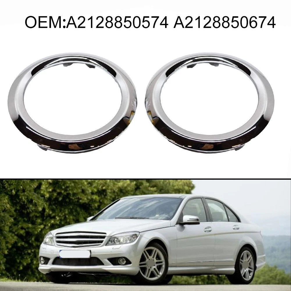 Front Left Fog Light Chrome Trim Ring 2128850574 2128850674 for W204 for W207