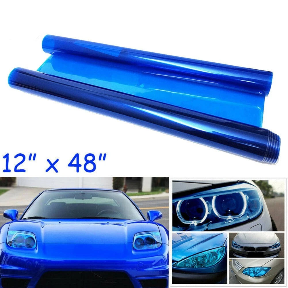 Blue Tint Vinyl Film 12X48-Headligh T Taillight Fog Light Vinyl Wrap Decal