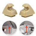 Sun Visor Support Retainer Fastener Clips Beige for GMC 95994975 2PCS ABS & PC
