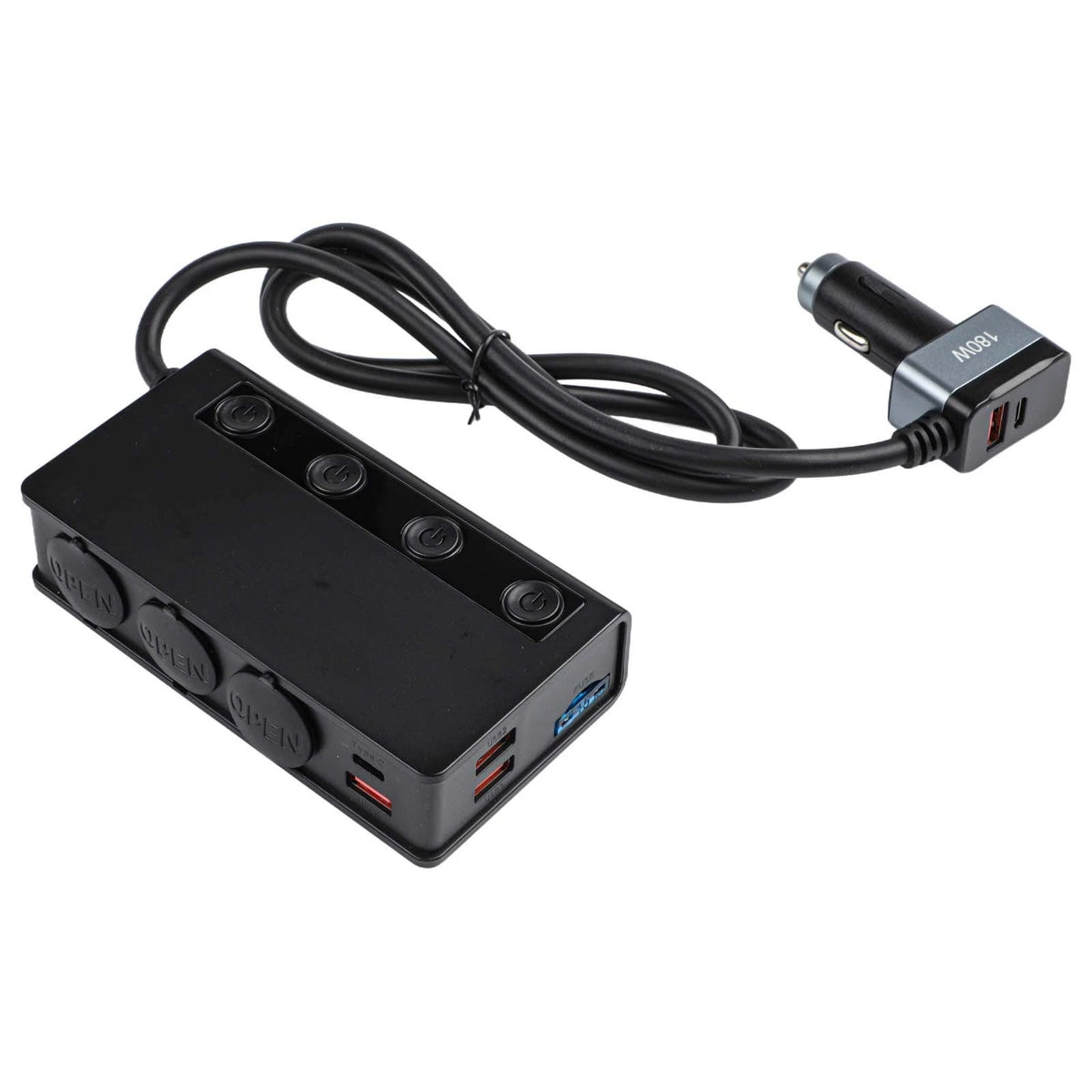 Sleek Design Car Phone Charger Adapter with Fast Charging Capabilities