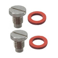 2 Lower Unit Drain Screws & Gaskets for Yamaha Outboard (688-45341-10, 90340-08002-00)