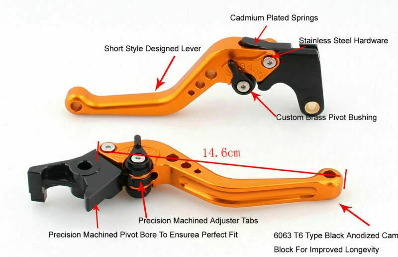 Brake Clutch Lever for Triumph Speed Triple, Sprint ST, GT, Rocket (2000–2023)