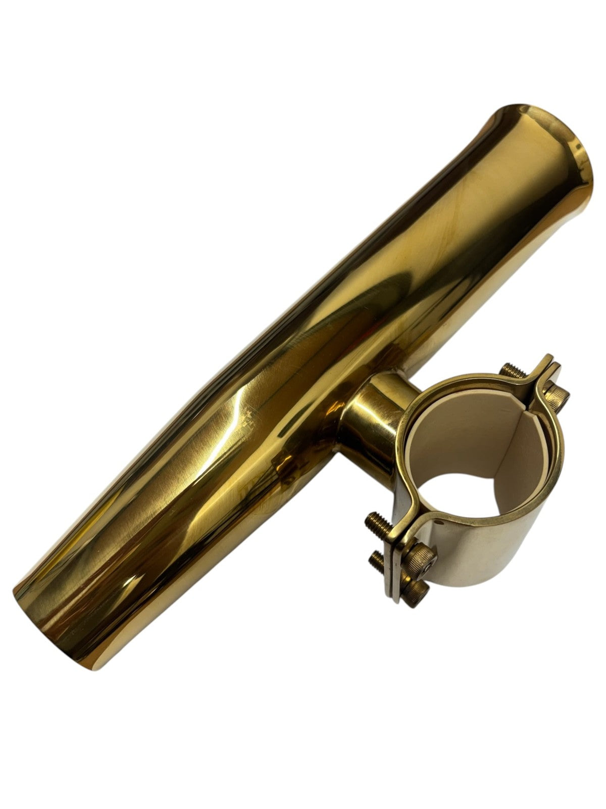 Tigress Gold Aluminum Rod Holder for 1 5/8in OD Pipe Horizontal Mount