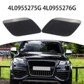 For Q7 2010-2015 Replacement Headlight Washer Cover Set 2pcs ABS Black