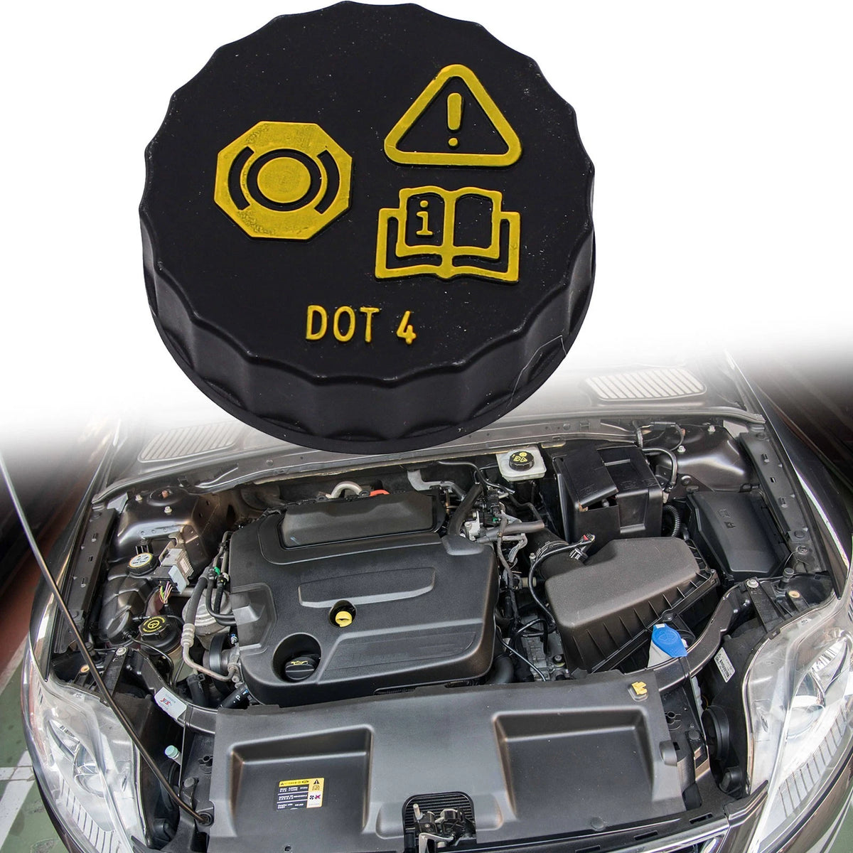 Brake Fluid Reservoir Cap for C-MAX MK1 03-10 (C214) for Focus MK2 2004-2011