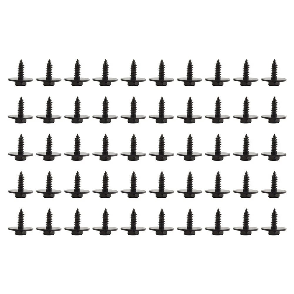 Car Screw Bolt Retainers Under Cover Screw for Parts Accessories 50pcs Metal