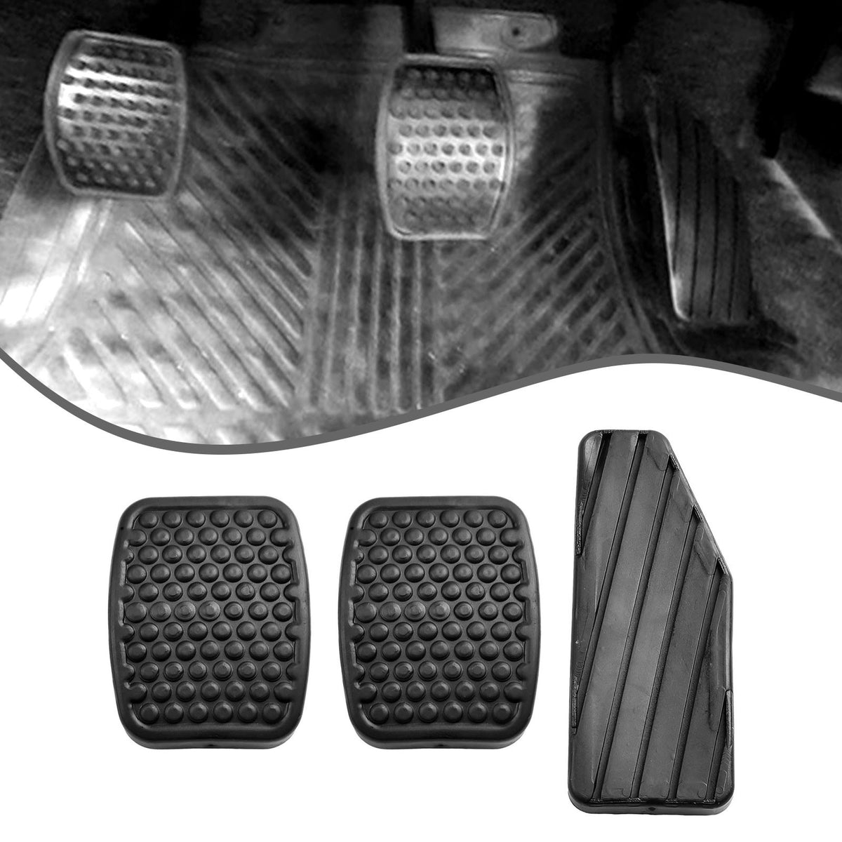 3*Car Accelerator Pedal Foot Pedals Pad Cover Non-slip for Brake Clutch Part