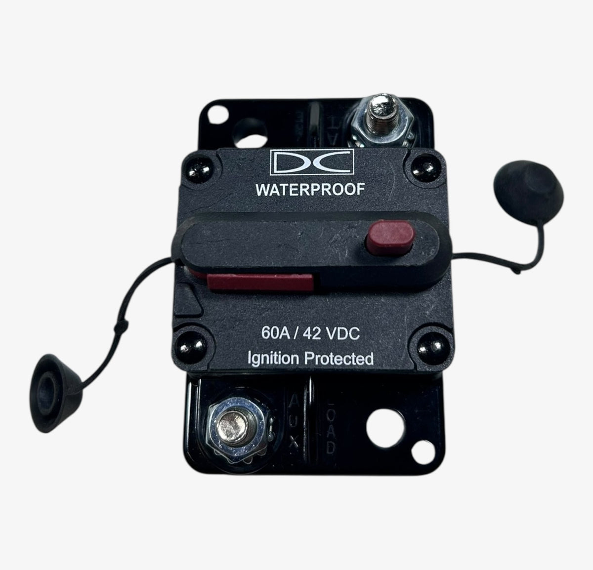 DC Water Proof, Ignition Protected 60A / 42 VDC Circuit Breaker