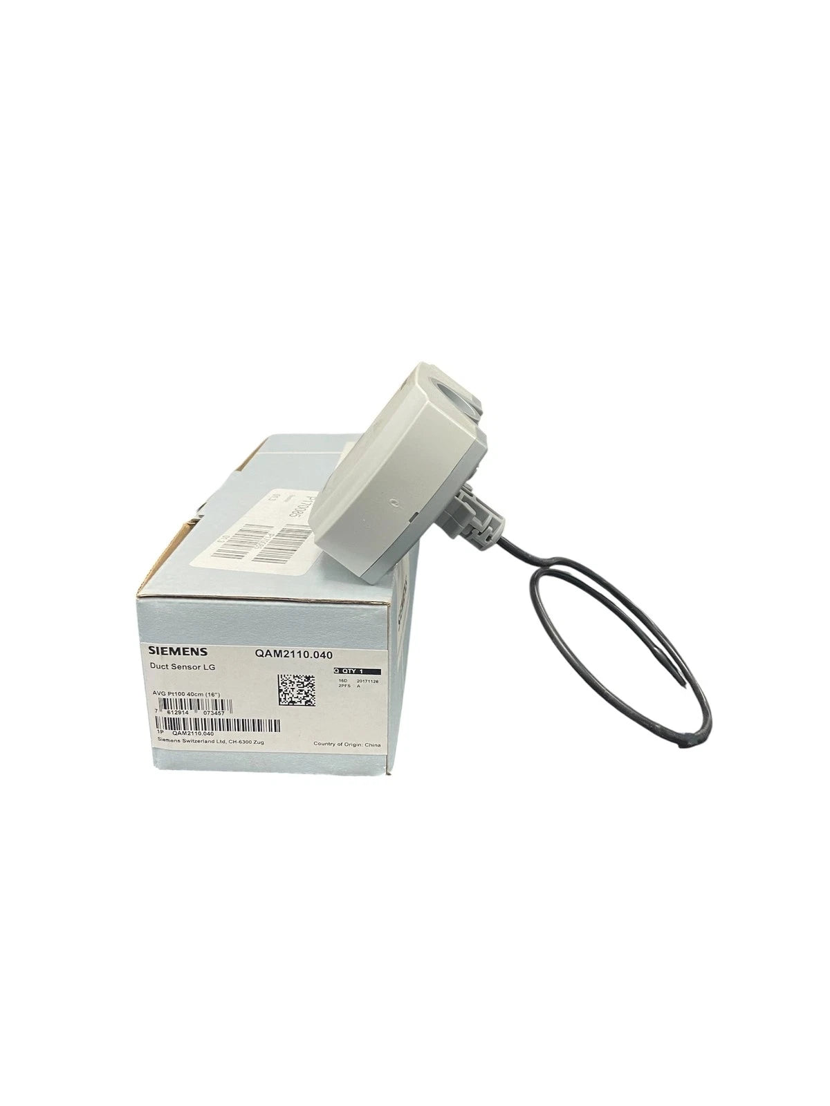Siemens QAM2110.040, Duct Temperature Sensor LG, Missing Housing OEM