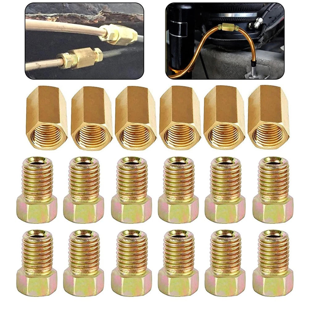 Practical Brake Pipe Fitting Nuts 18pcs/set Accessories Assortment