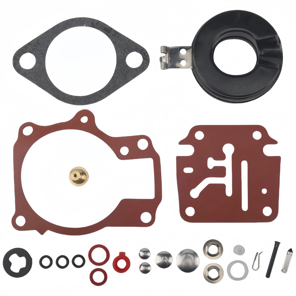 Carburetor Repair Kit with Float for Johnson Evinrude 18-50 55 60 70 HP 18-7222