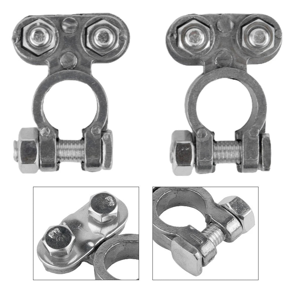 Premium Battery Terminals Connectors Clamps for 12V Cars Caravans Motorhomes
