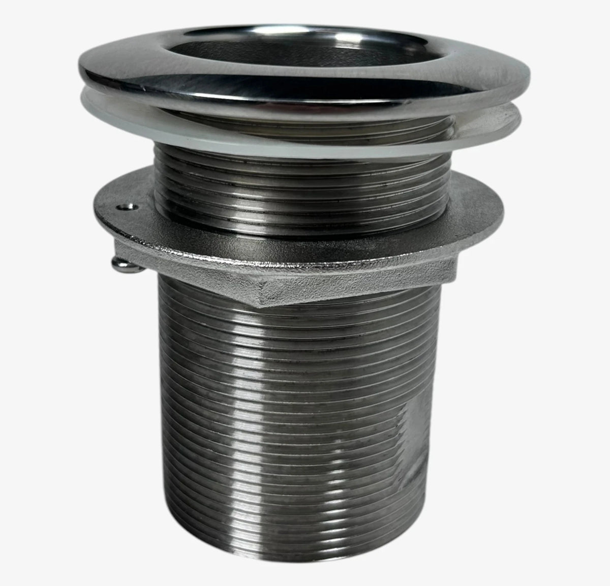 Gemlux Thru Hull 3 5/8" X 2'' NPT Stainless Steel Straight Pipe Thread