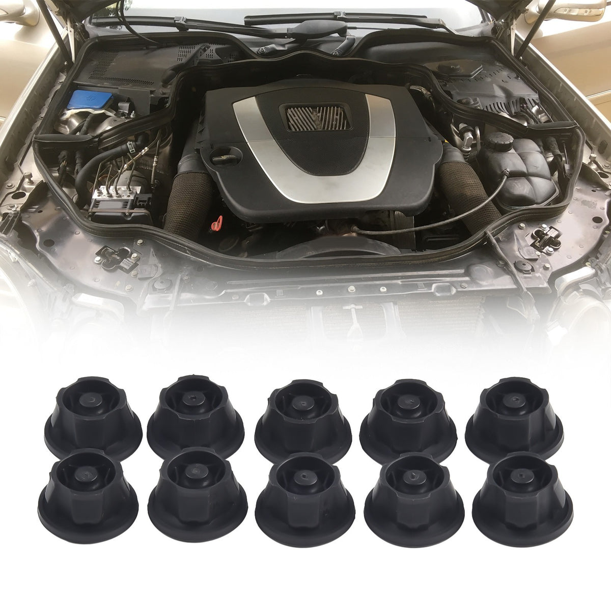 Engine Cover Grommets for MERCEDES Compatible with C CLASS (W204) (10)