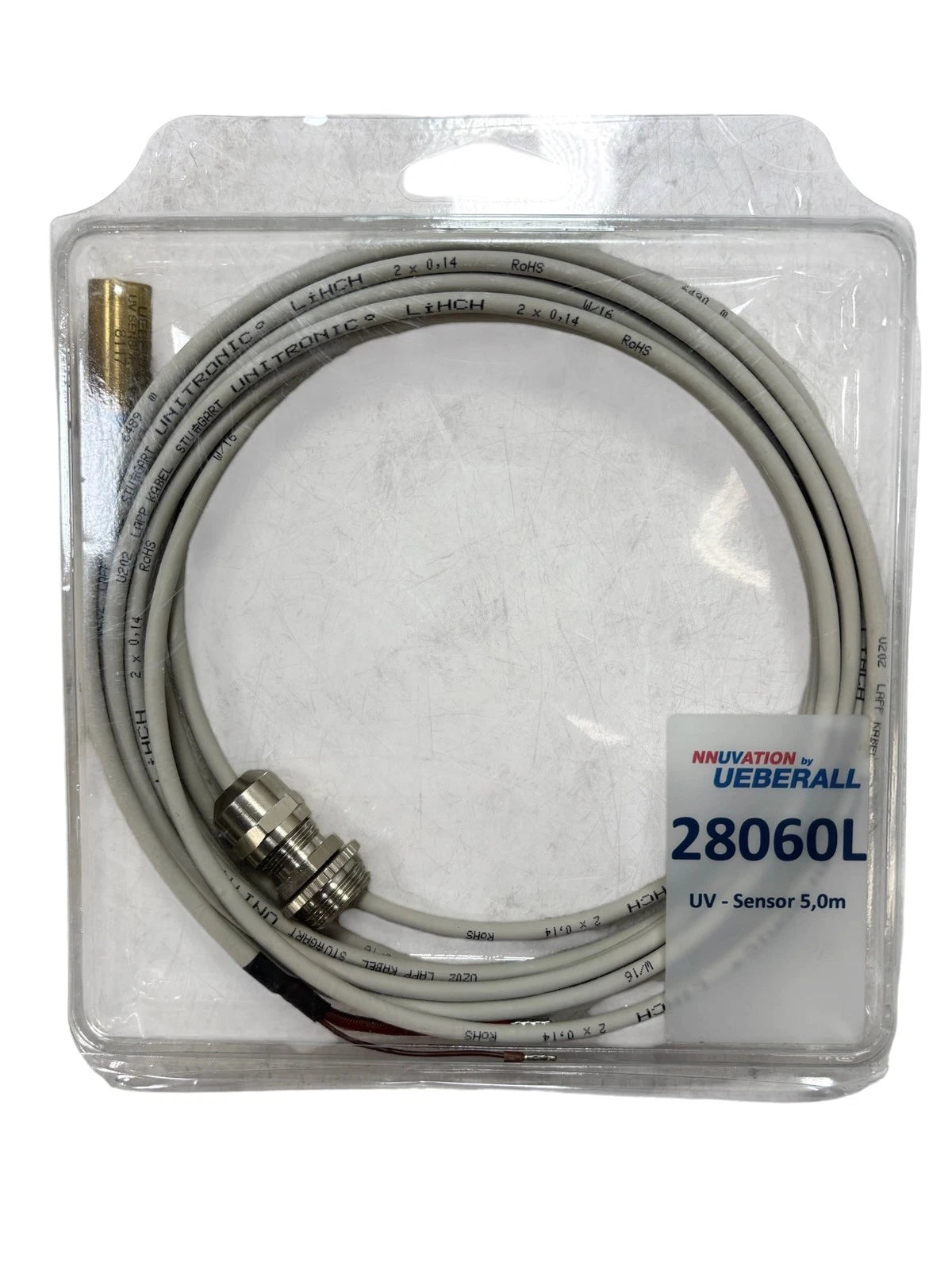 Ueberall 28060L UV Sensor, 5m Cable for UBK Series UV Sterilizers, OEM