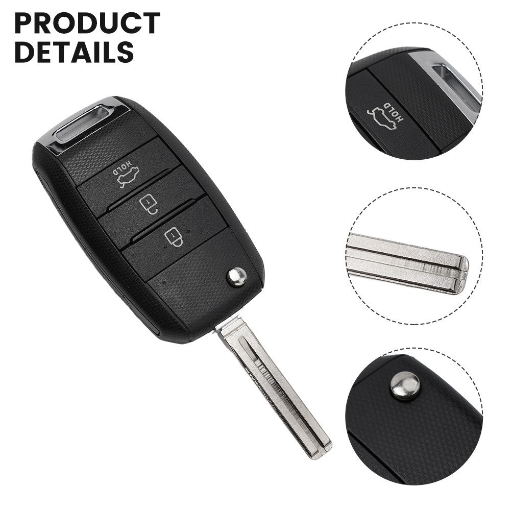 For Kia Car for Kia Rio 2014-2019 Remote Control Key 1pcs Blade Interior