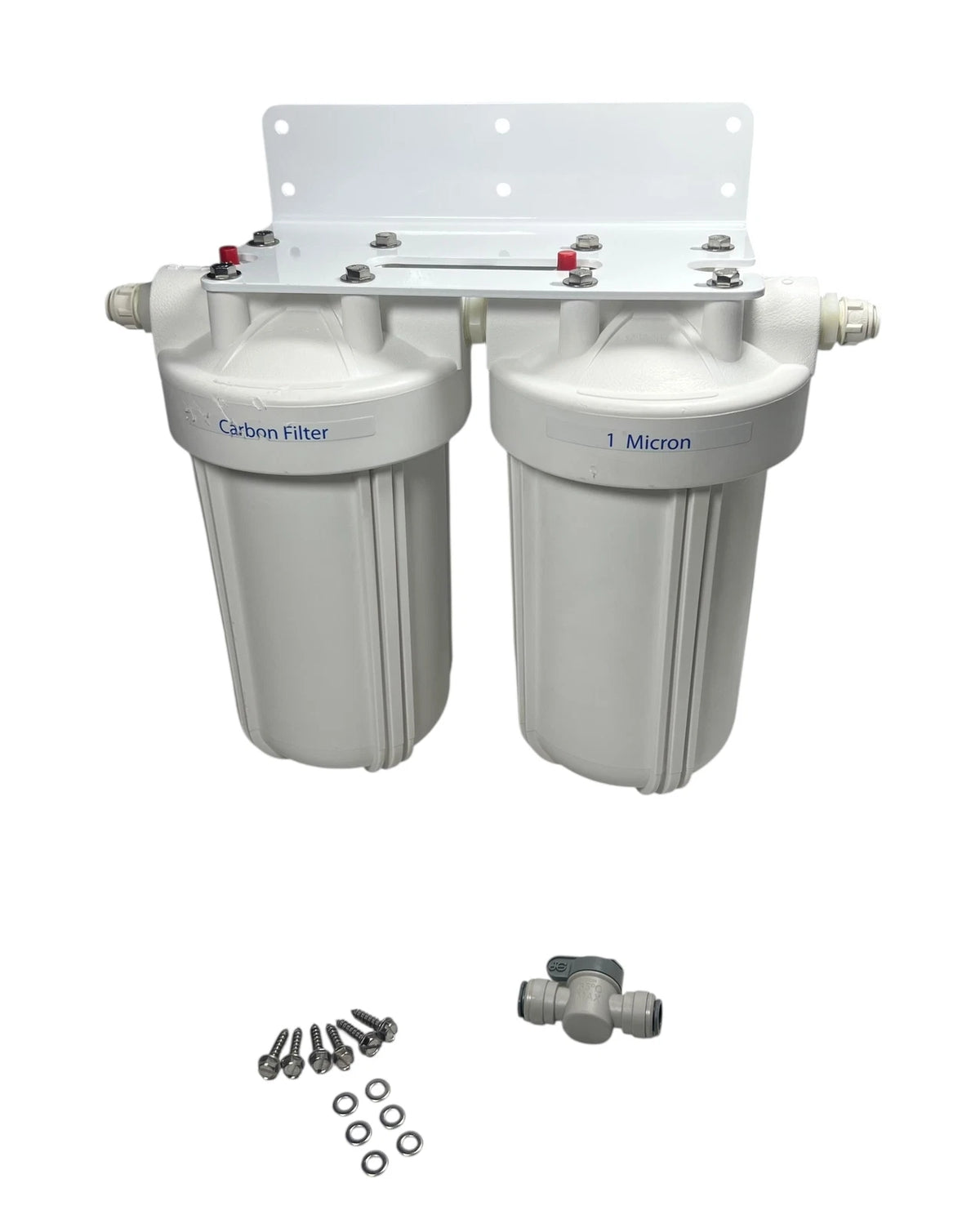 Blue Water, Pre Filter Assembly, with Carbon Filter & 1 Micron Filter