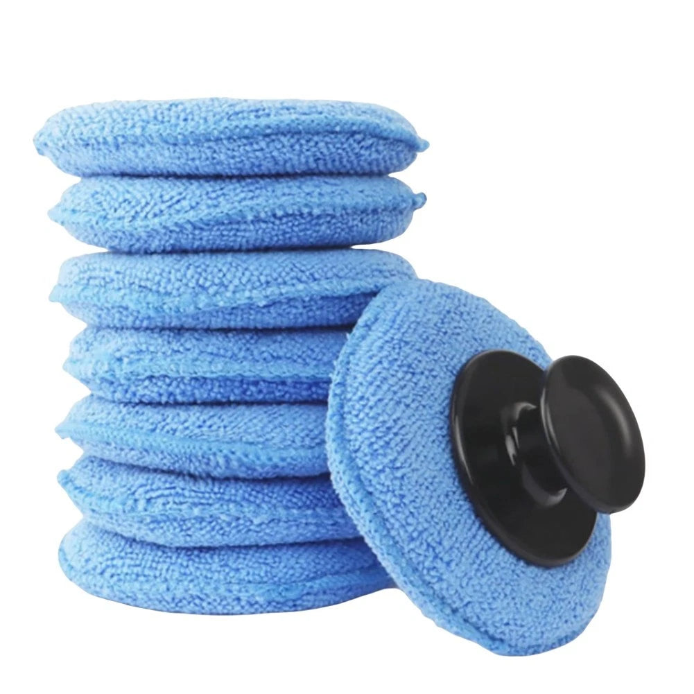Ergonomic Handle Car Wax Applicator DIY Car Care High-Density Absorption