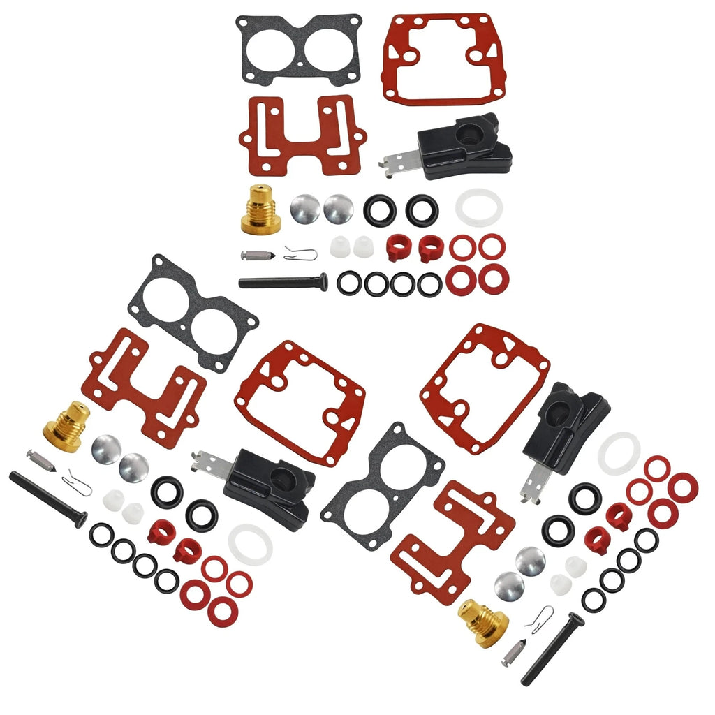 3pack Carburetor Rebuild Kit for Johnson Evinrude V6 150 155 175 185 200 235 HP
