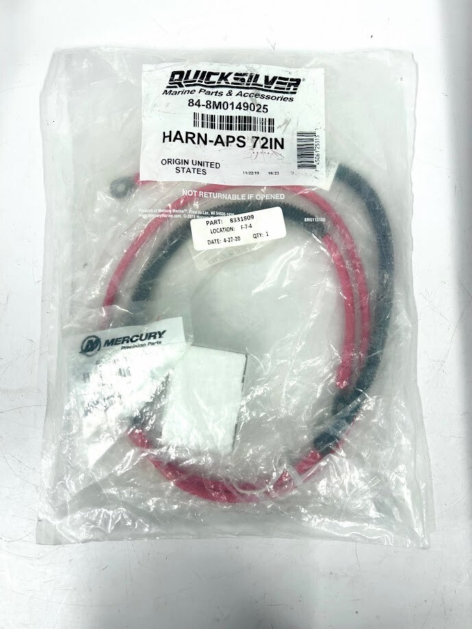 '- - Mercury Quicksilver 84-8M0149025 , APS Harness 72'' , OEM