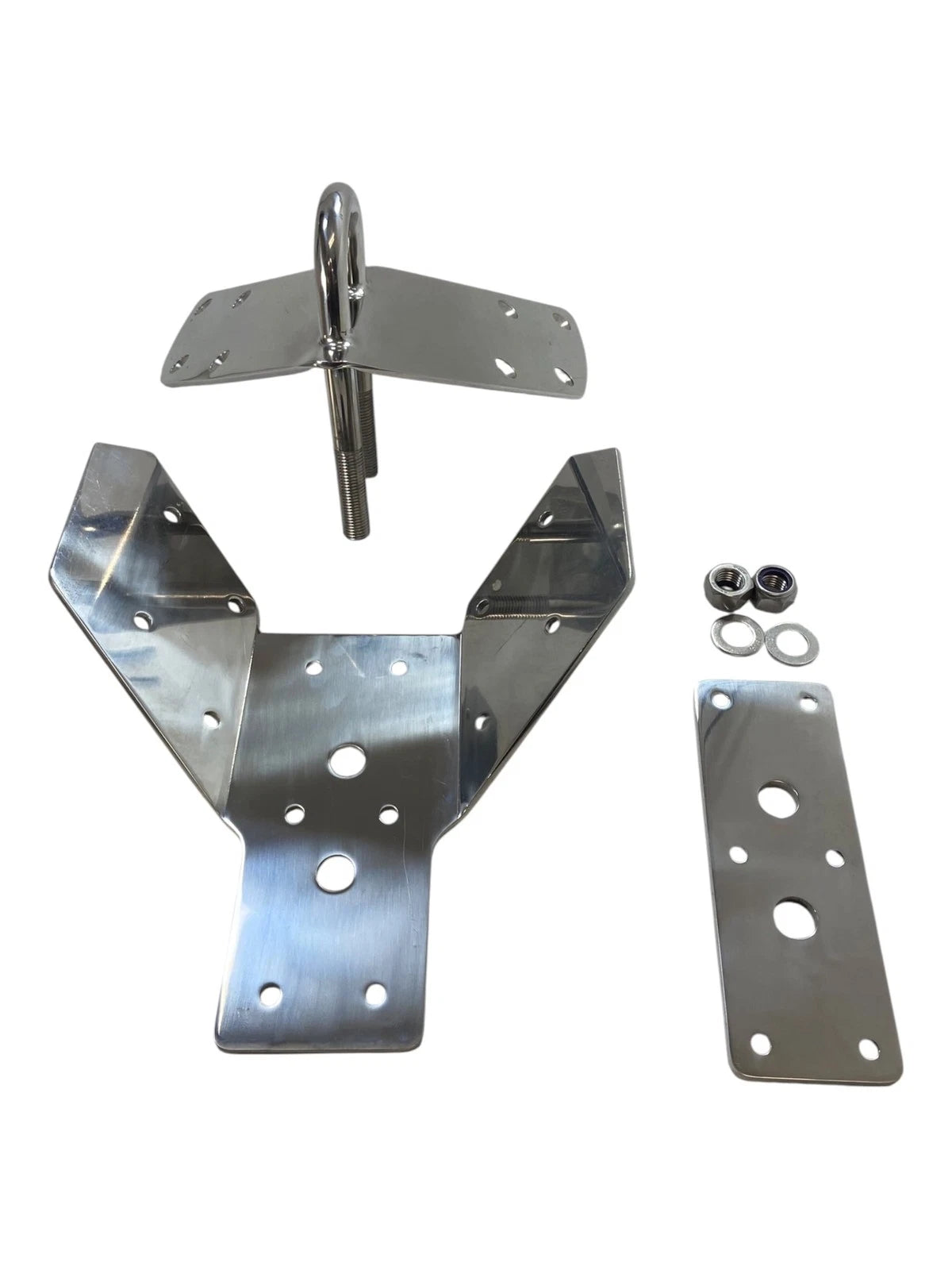 Marine Strike Plate Boat Bow Eye Assembly, Stainless Steel, (scratches)