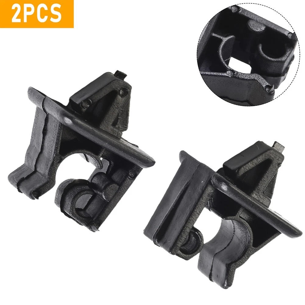 For Car Front Hood Support Bar Fixing Clips for 2 Pcs Black 90672SNB003 Holder