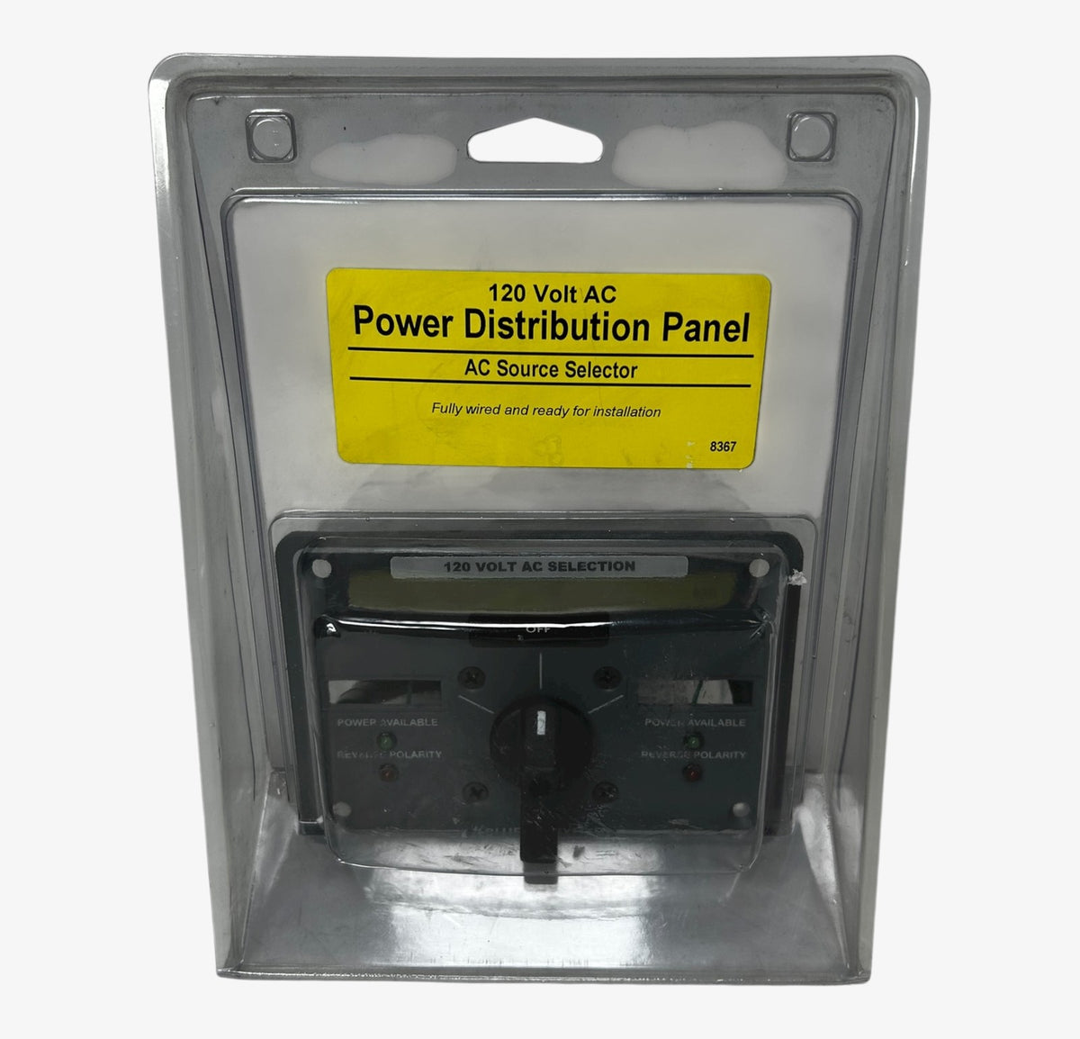 Blue Sea Systems 8367, AC Power Distribution Source Selector Panel 120V