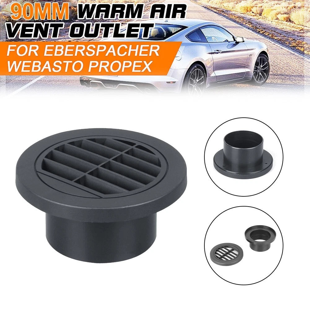 90mm Diesel Heater Ducting Duct Warm Air Vent Directional Outlet for Webasto .