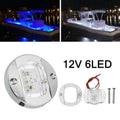 1PC White Round Marine Boat\LED Stern Light Cabin Deck Courtesy Light Waterproof