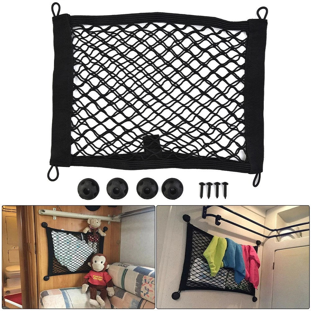Large Car Boot Van Truck Cargo Net Bungee Cord Hooks Luggage Roof Rack Storage