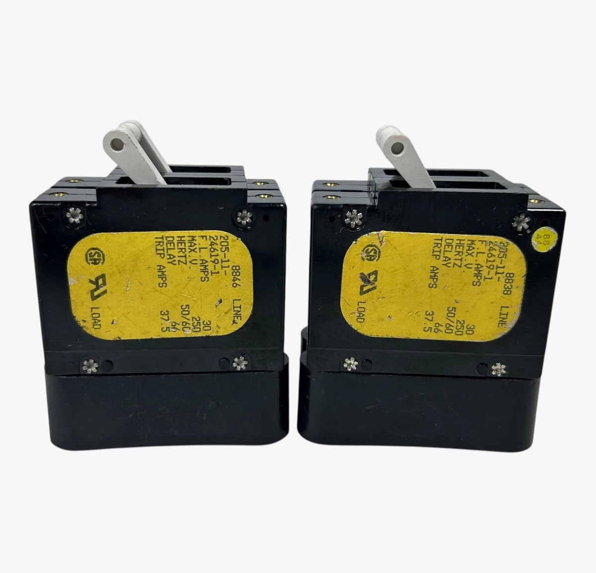 Airpax 205-11-24619-1 , Circuit Breaker, 2 Pole 250V, 30A