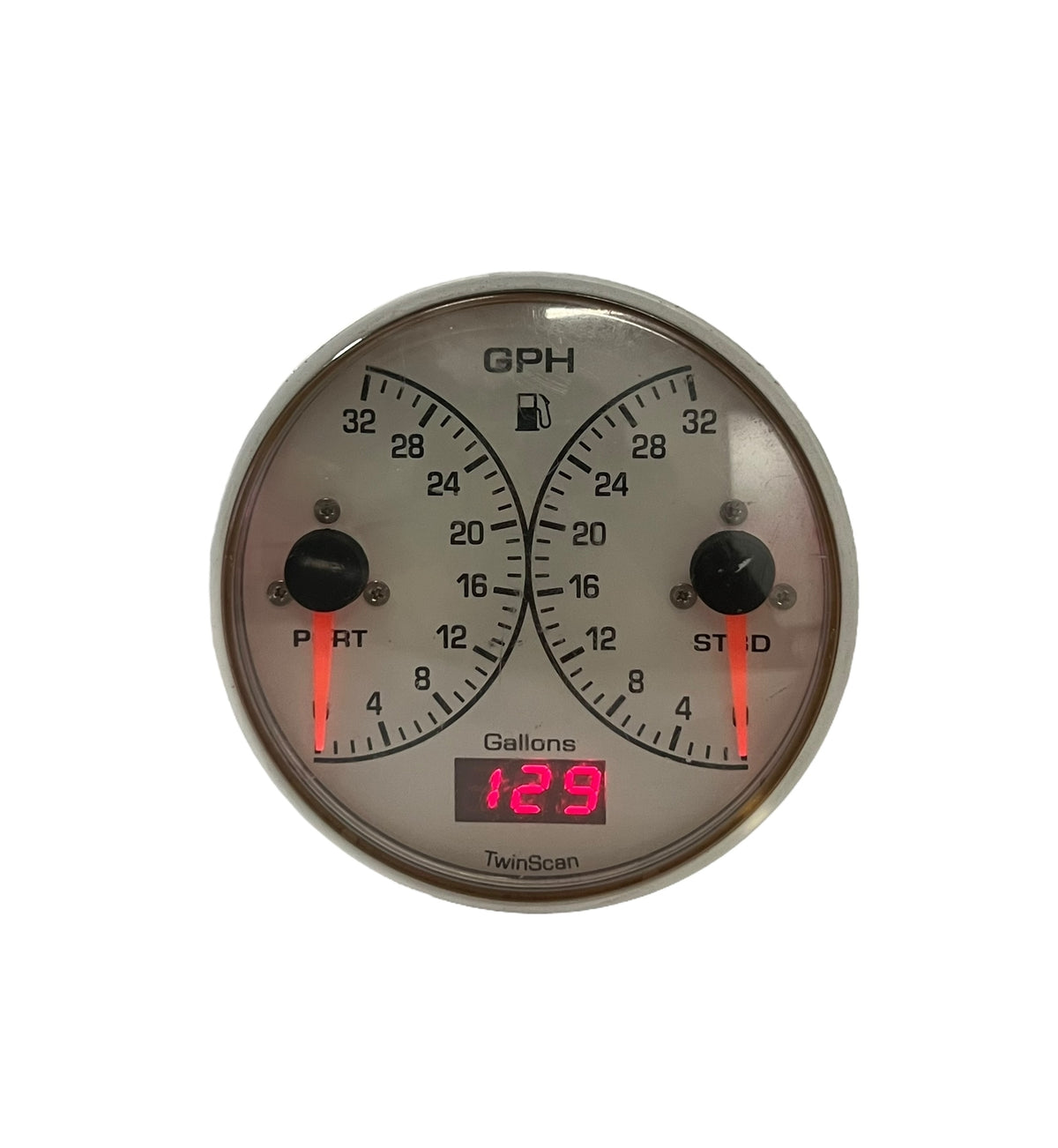 Floscan Twinscan, GPH Gauge, 0 - 32 Port & STBD, 3 3/4in Face, 3FW023U-G099