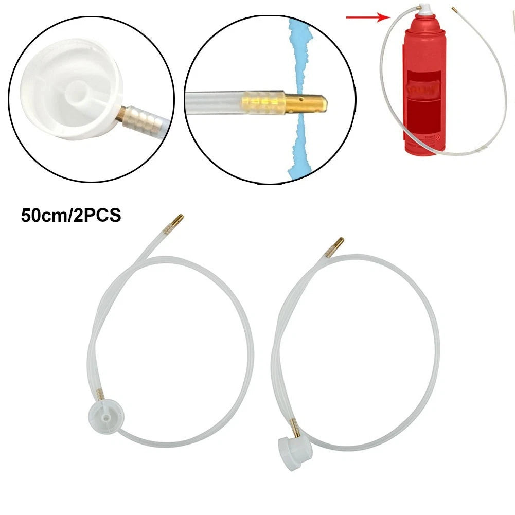 For 2 X Fluid Film Nozzle Extension Hose Kit For-aerosol Cans Spray