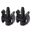 Black ABS Expansion Tank Hose Connectors for Car Cooling Systems for 2 Pieces