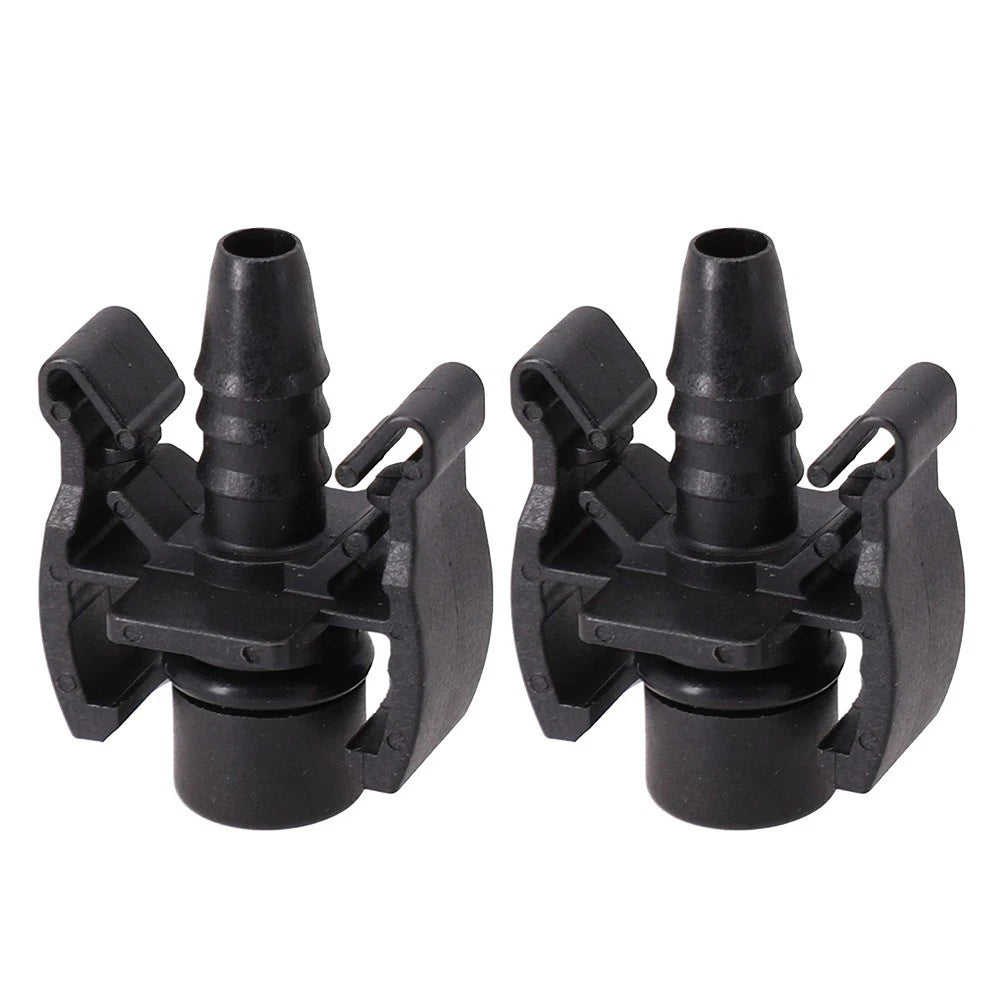 Black ABS Expansion Tank Hose Connectors for Car Cooling Systems for 2 Pieces