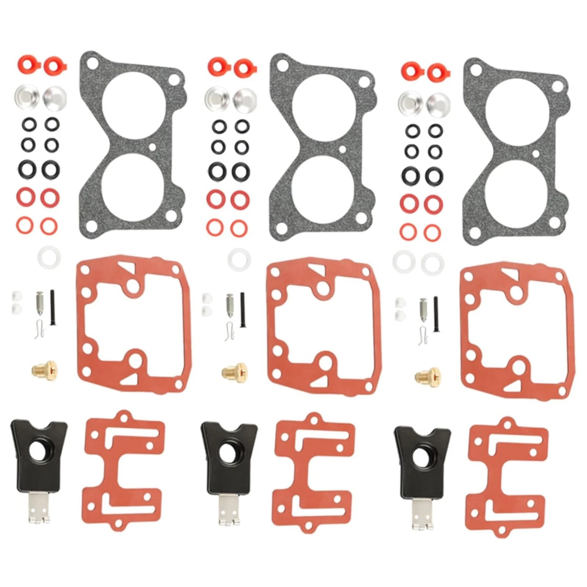 3 Carburetor Carb Rebuild Kit 439076 for Johnson Evinrude 155 175 185 200 235 HP
