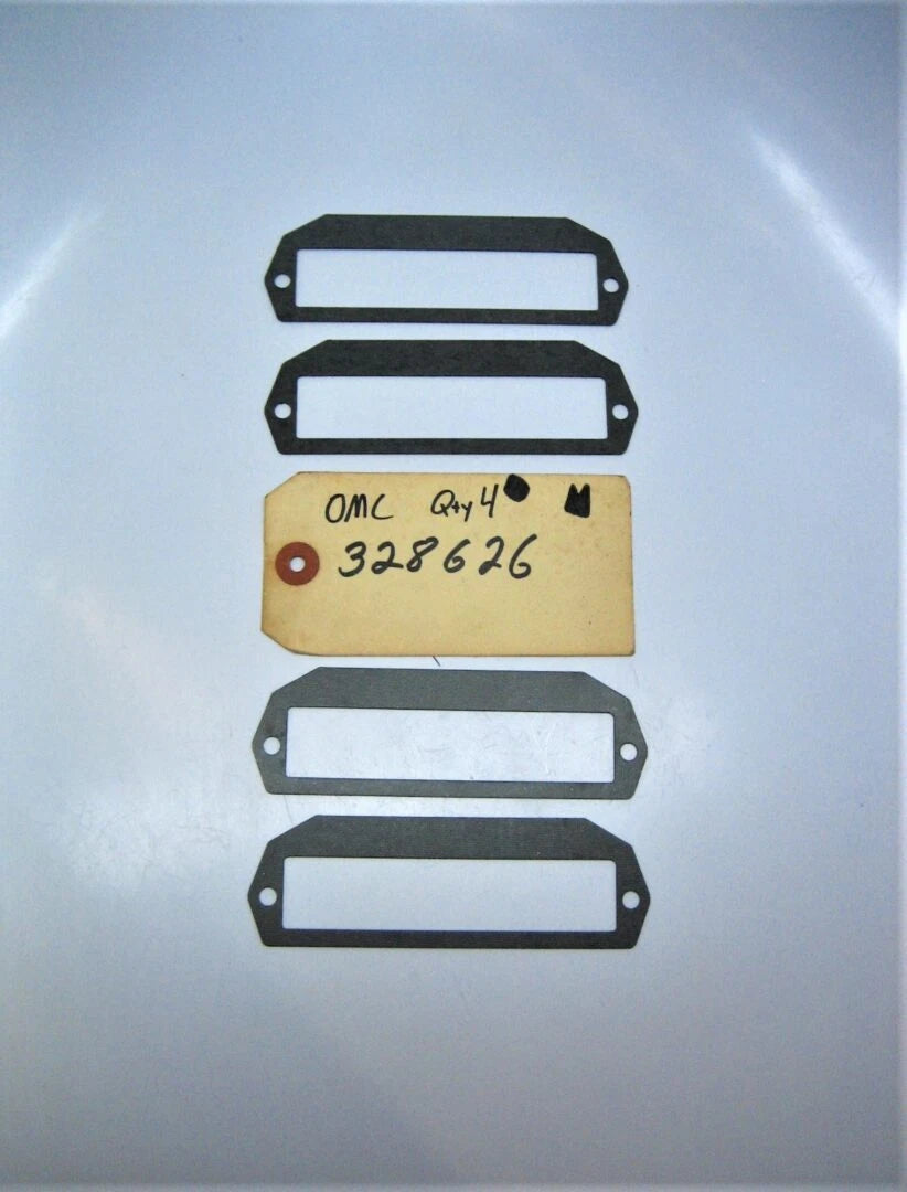 OMC 328626 QTY 4 OEM Evinrude Johnson Leaf Plate Gaskets