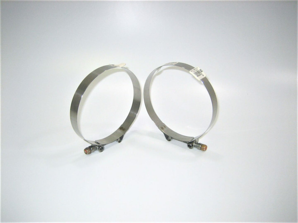 300110500 *QTY 2* Marine Boat Motor ¾" X 5" Min T-Bolt Exhaust Intake Hose Clamp