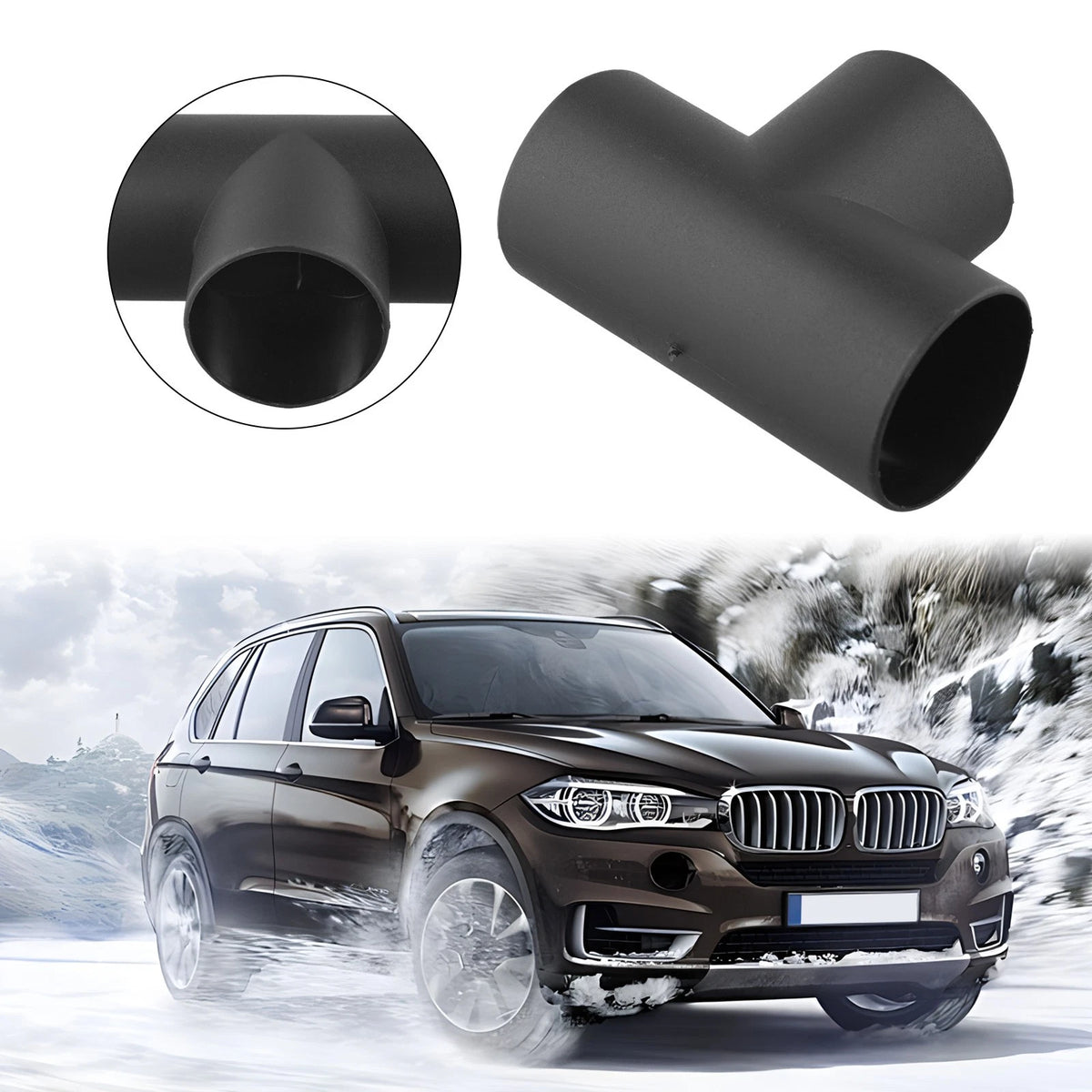 For Versatile 60mm Pipe Ducting T Piece Outlet Connector for Warm Air