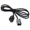 Cable Female Cable AUX Adapter for Port Black Charges the Device Female Cable